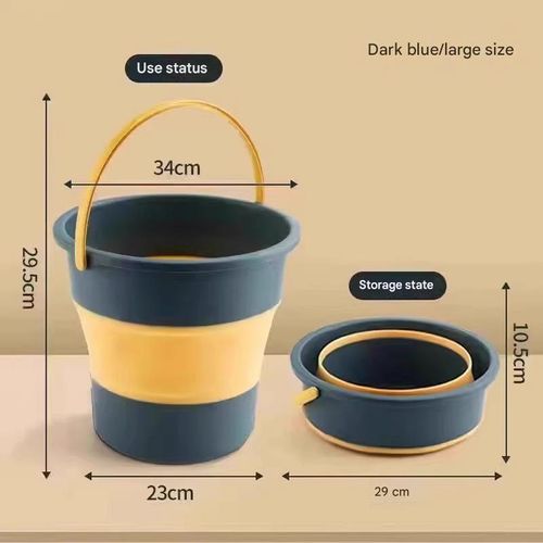 Portable folding bucket, large size, suitable for home use, car wash, outdoor fishing, and is thickened.