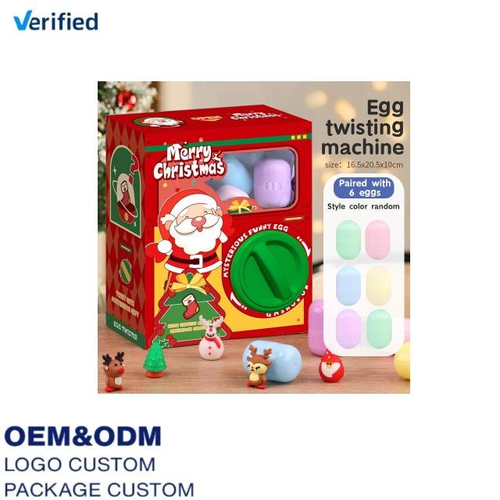 Wholesale Christmas children's funny egg twisting machine toy blind box doll claw egg twisting machine children's gifts