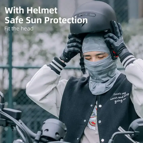 Bicycle & Motorcycle Sun Protection Helmet Liner  Full-Face Mask & Balaclava  Ice Silk Fabric  SpringSummer Outdoor Gear  Unisex