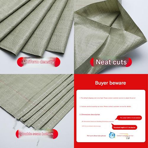 Customized gray woven plastic bags, thickened PP packaging snakeskin bags