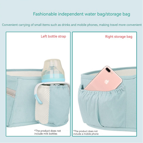 6-in-1 Multifunctional Adjustable Hiking Baby Carrier with Hip Seat — Suitable for Infants Aged 0 to 3 Years