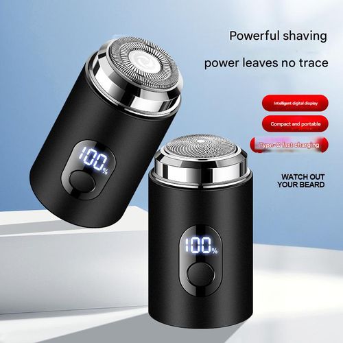 Premium selection of men's electric shavers with digital display, suitable for home and car use, rechargeable, for shaving and beard trimming.