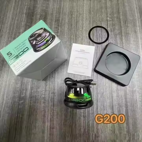 Hot-selling magnetic G200 Bluetooth speaker, mini portable speaker, new portable magnetic stand, desktop ambient light.