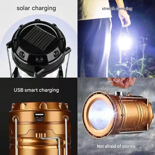 Outdoor camping light, solar-powered lantern, long-lasting high-powered camping light, 5800 rechargeable emergency light, portable lighting.