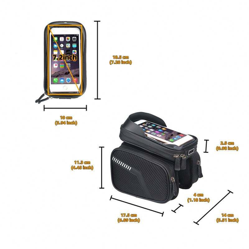Bicycle Phone Bag — Waterproof Top-Tube Phone Pouch