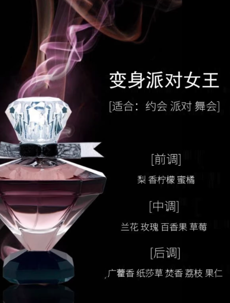 雪爾妮蘭黑美人法國女士香水 高級鑽石持久留香