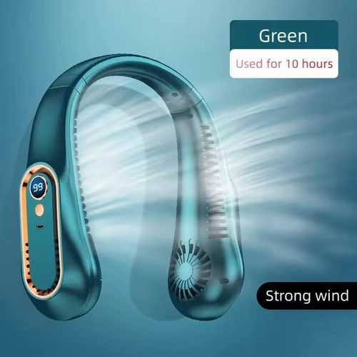 New Outdoor Wearable Neck Fan, New Design Rechargeable USB Portable Cooling Neck Fan
