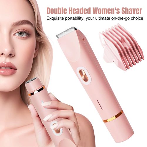 Home Use USB Hair Removal Dual Head Electric Shaver Portable Painless Epilator Device Electric Lady Hair Shaver