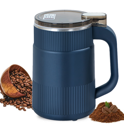Commercial Use Stainless Steel Electric Spice Grinder Machine One-Touch Push-Button Integrated Brush Spoon Herb Bean Grinding