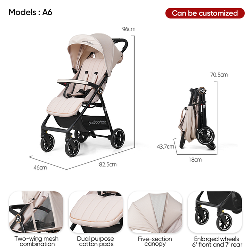 Hot Sale Luxury Stroller Baby Pram Lightweight Travel Foldable Baby Pushchair Strollers