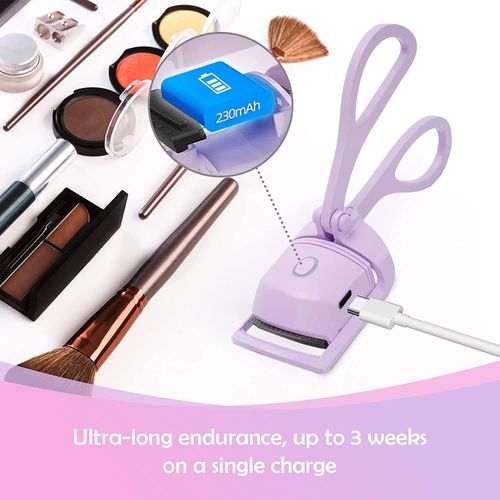 USB Charging Electric Heated Eye Lash Perm Eyelashes Curls Makeup Tools Thermal Eyelash Curler