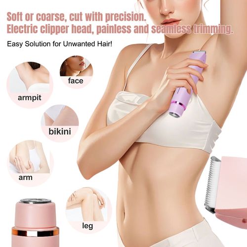 Home Use USB Hair Removal Dual Head Electric Shaver Portable Painless Epilator Device Electric Lady Hair Shaver