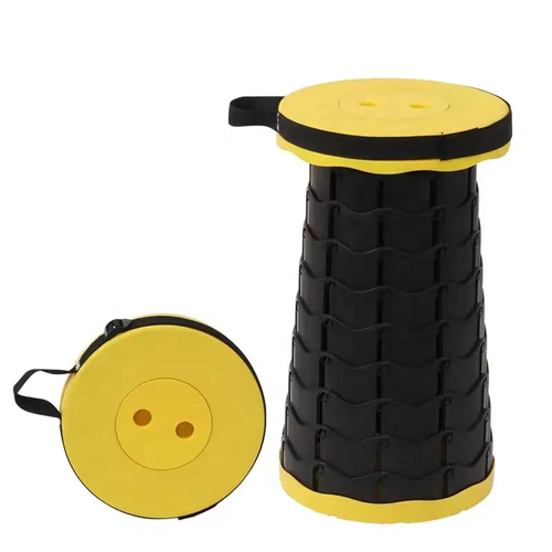 Telescopic Folding Stool Lightweight Collapsible Fishing Stool for Camping Hiking Portable Retractable Stool