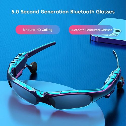 BT 5.0 Smart Audio Glasses Outdoor Sports Cycling Surround Sound Headphones Listening to Music Calling Polarized Sunglasses