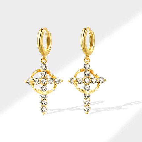 Fashion Jewelry Cross Drop Earrings Cross Charms Earrings for Women Drop Earrings