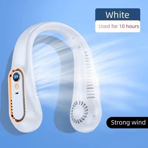 New Outdoor Wearable Neck Fan, New Design Rechargeable USB Portable Cooling Neck Fan