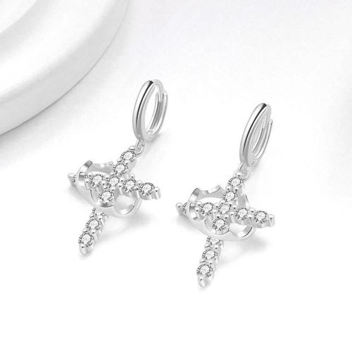 Fashion Jewelry Cross Drop Earrings Cross Charms Earrings for Women Drop Earrings
