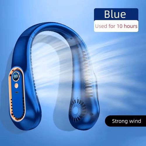 New Outdoor Wearable Neck Fan, New Design Rechargeable USB Portable Cooling Neck Fan