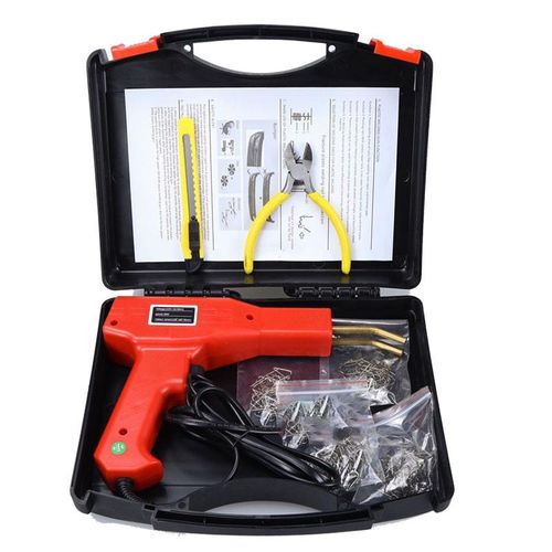 Plastic Welding Gun Kit Model H50 200 Welding Nails 4 Styles Repair Tool Set with Case for Plastic Fixing