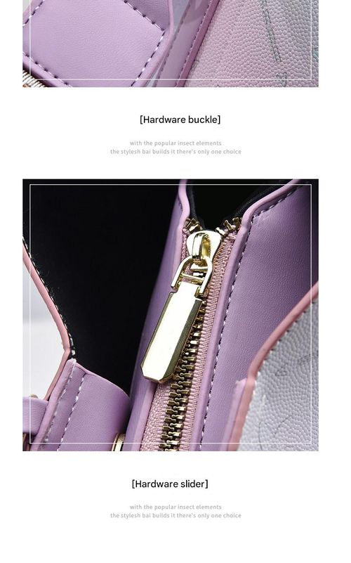 Pastel Gradient PU Leather Bucket Bag with Adjustable Shoulder Strap Sweet and Spacious Crossbody Handbag for Women