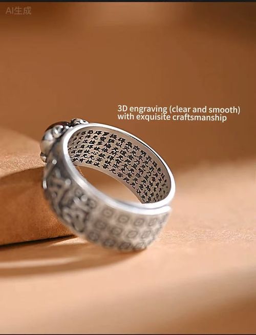 Exquisite Retro Silver Pixiu Ring - Inlaid with Red Sparkling Rhinestones, Engraved with Heart Sutra & Copper Coins (for Good Luck), Adjustable Design (No Size Troubles), Unisex, Daily Wear with a Sense of Blessing