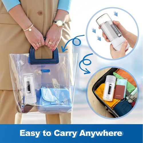 Portable Rechargeable Electric Oral Irrigator 3 Modes 4 Nozzles IPX7 Waterproof for Home and Travel