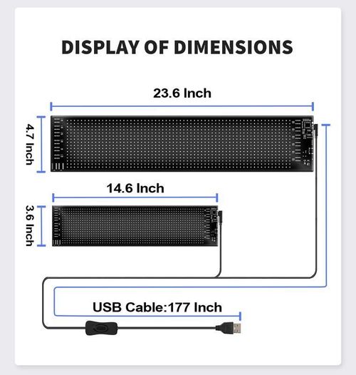 14.6 inch Car mounted LED Demon Eye Flexible Screen Smart APP Remote Dual control Dynamic Display Decorative Light Car Charger Included