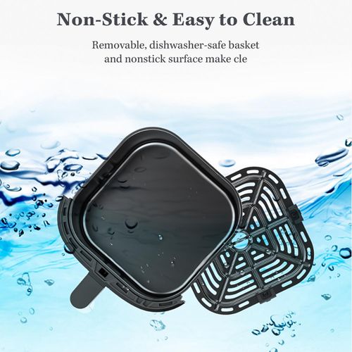 7L 8-in-1 Air Fryer with Visual Window, Non-Stick Easy Clean Basket, Multifunctional Hot Air Fryer Oven with Preset Menus for Healthy Cooking