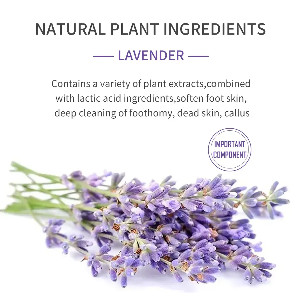 Gentle Exfoliating Foot Mask with Lavender Extract to Soften Calluses and Reveal Smooth Feet