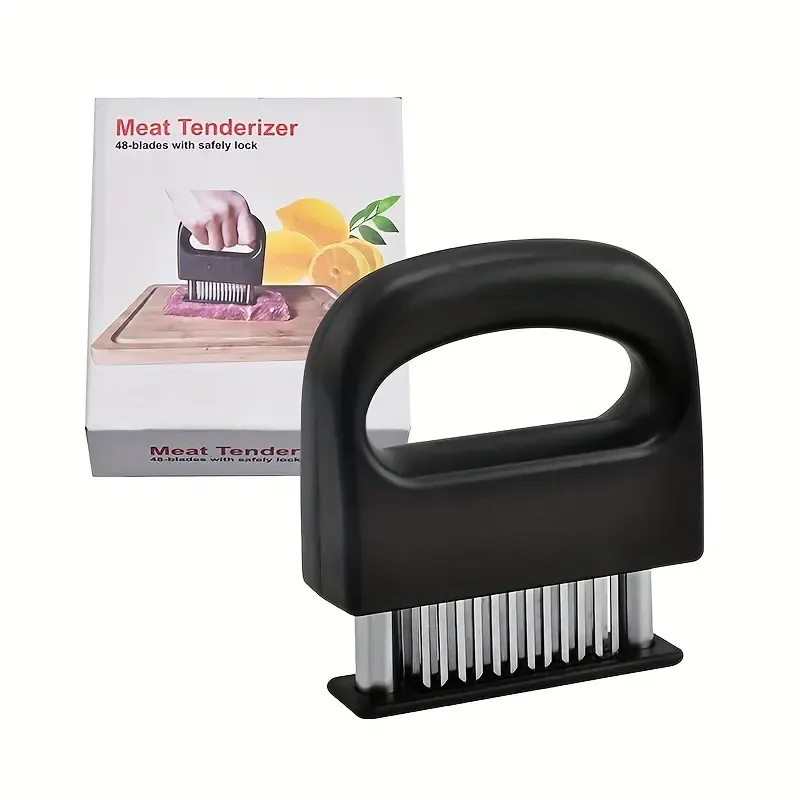 Stainless Steel Meat Tenderizer with 45 Blades for Tenderizing Beef Pork Chicken