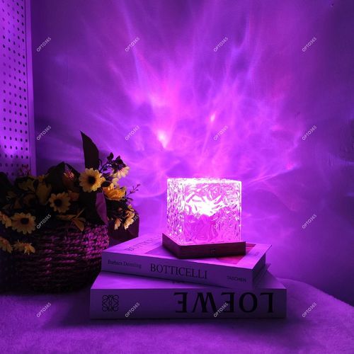 Rotating Water Ripple Creative Flame Ambient Starry Sky Projection Night Light