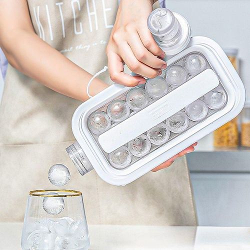 Multifunctional Ice Tray Water Bottle for Making Round Ice Balls