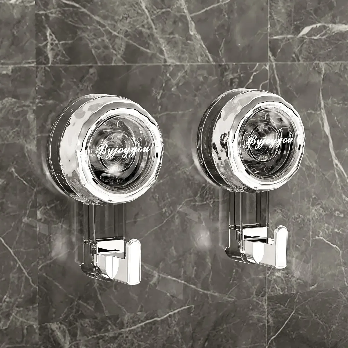 Buy One Get One Free Heavy Duty Suction Cup Hooks Reusable No Drill Vacuum Suction Hooks for Bathroom Kitchen