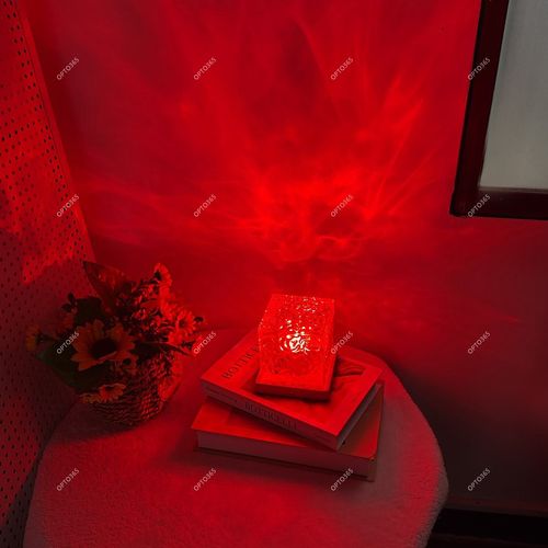 Rotating Water Ripple Creative Flame Ambient Starry Sky Projection Night Light