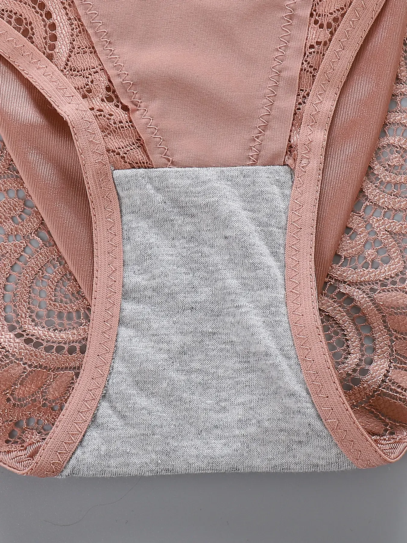 6 Pack Women's Satin Lace Trim Hipster Underwear Sexy Low Rise Briefs