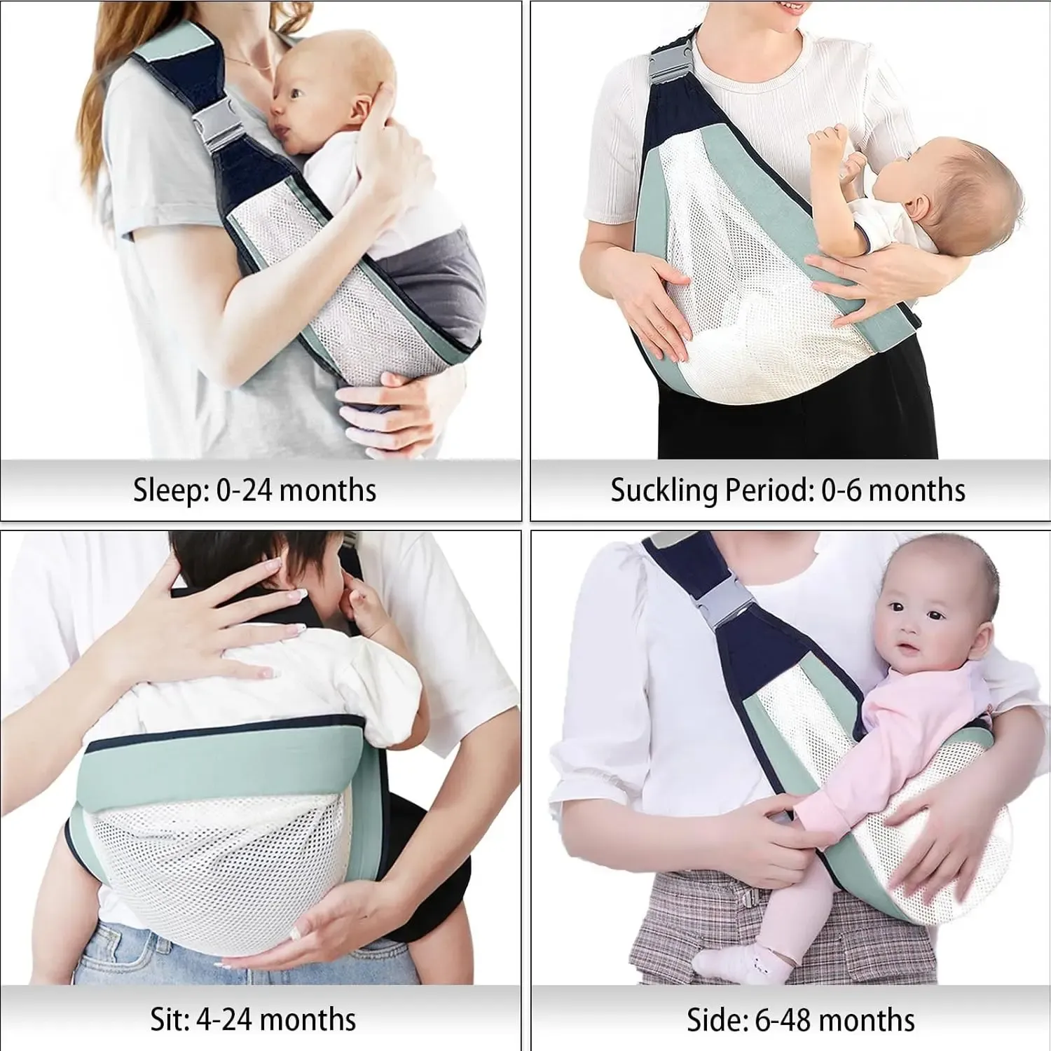 Multifunctional Breathable Baby Carrier for Newborns to Toddlers