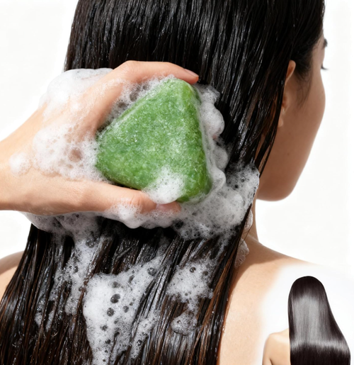 Vegan Usman Grass Cypress Leaf Shampoo Bar for Dry Itchy Scalp and Hair Growth