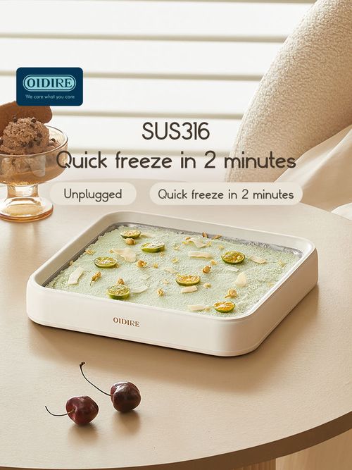 Unplugged Instant Frozen Plate for Homemade Fried Yogurt Ice Cream and Desserts
