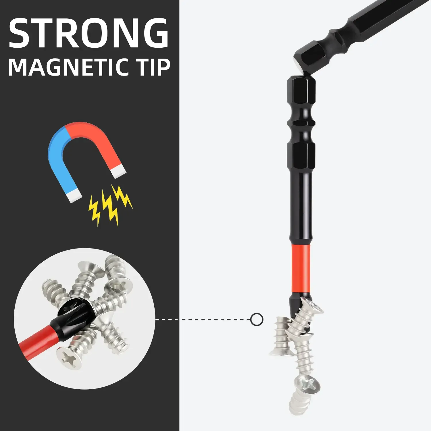 Magnetic Tip Electrician Screwdriver Bits 65mm 110mm Combo Set 10 Pieces 5 Each