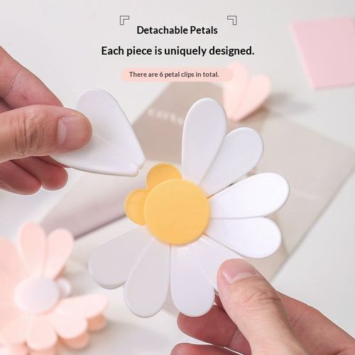 Detachable Petal Food Sealing Clips for Kitchen Organization Pink