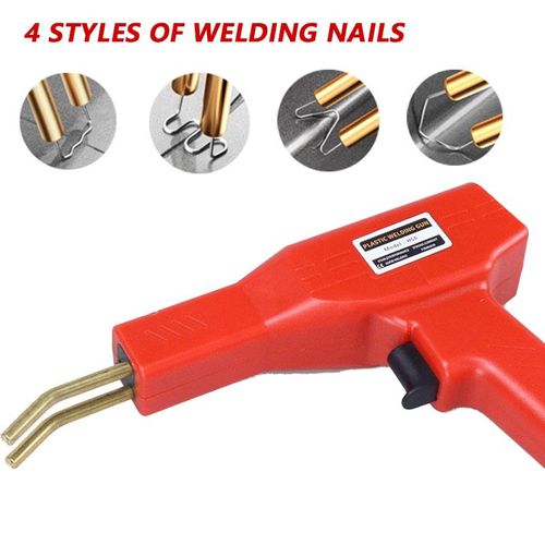 Plastic Welding Gun Kit Model H50 200 Welding Nails 4 Styles Repair Tool Set with Case for Plastic Fixing