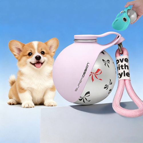 Portable Pet Water Bottle for Dogs Cats Outdoor Travel Drinking Feeder
