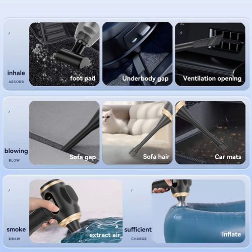 High Power Wireless Handheld Vacuum Cleaner Rechargeable Portable for Car Home Use