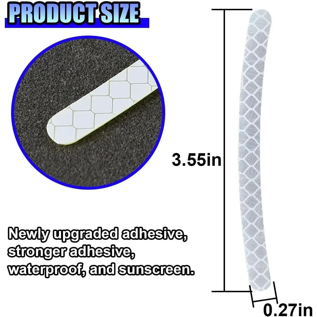 Buy one get one free, 40 pieces of car wheel hub reflective stickers, white and fluorescent yellow available