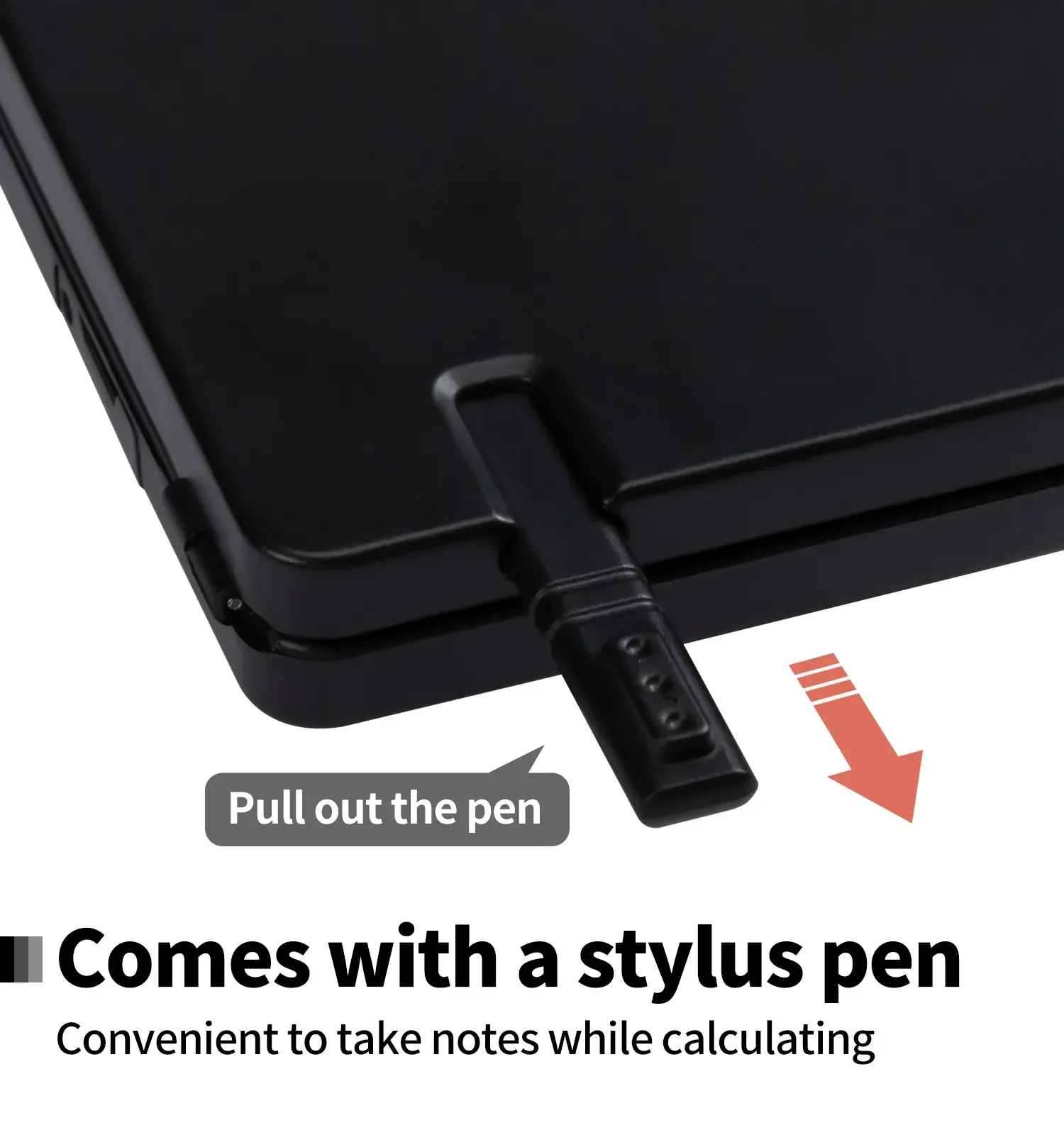 12 Digits 3 in 1 Foldable Calculator with LCD Writing Board Portable Electronic Notepad with Stylus Pen for Office School Business