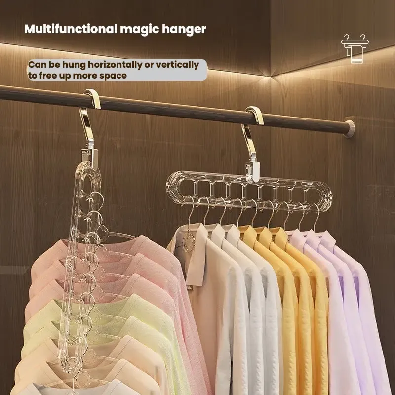 Multifunctional Magic Hanger Space Saving Clothes Hanger for Wardrobe