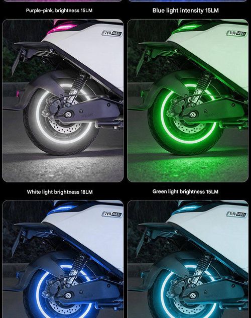 LED Tire Valve Lights 7 Color Motion Activated Waterproof Wheel Lights for Electric Bikes Motorcycles Scooters 2 Pack