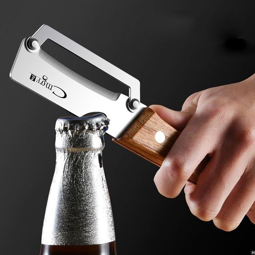 3 in 1 Kitchen Peeler with Bottle Opener and Wooden Grip for Fruits Veggies