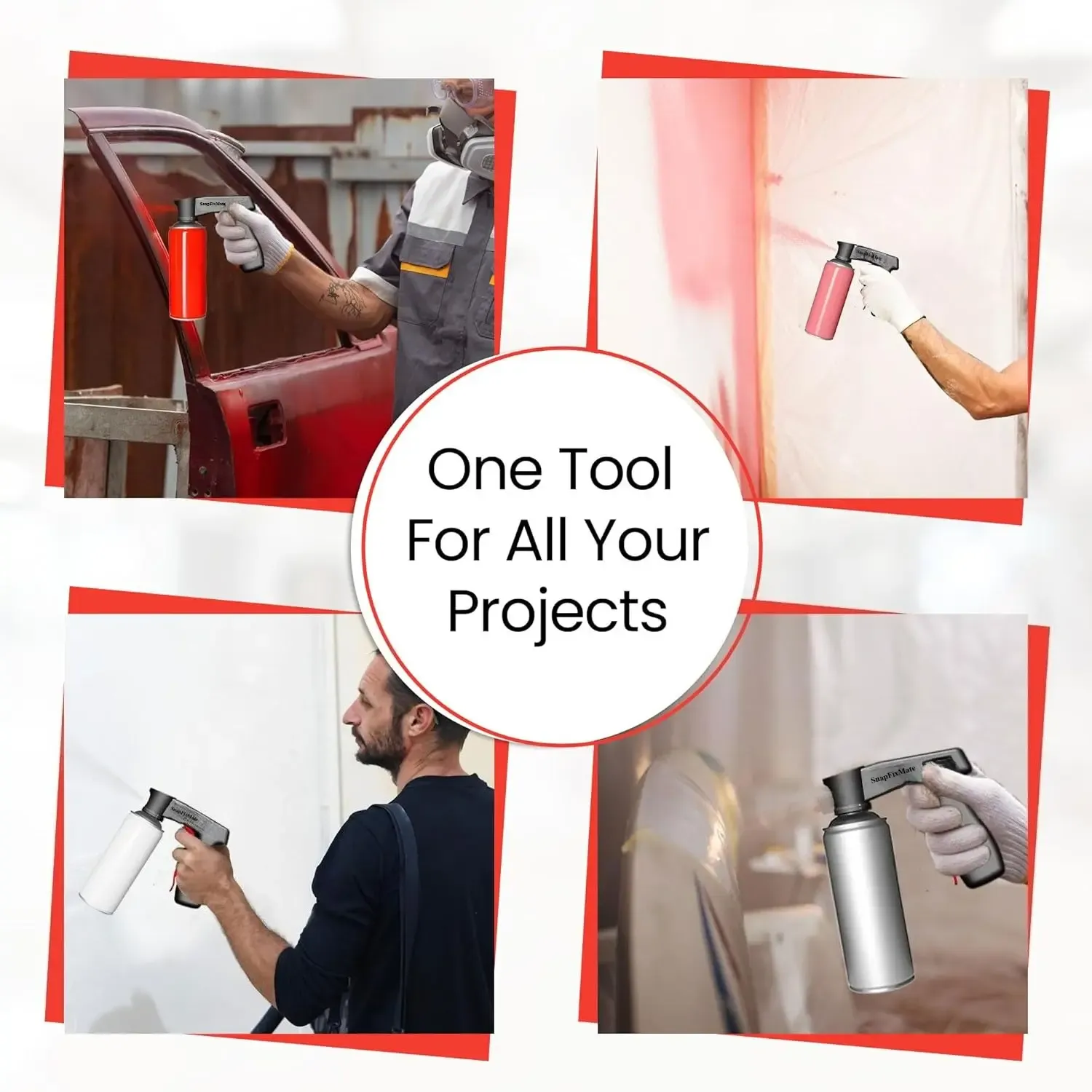 Universal Aerosol Spray Can Trigger Handle for All Standard Spray Cans