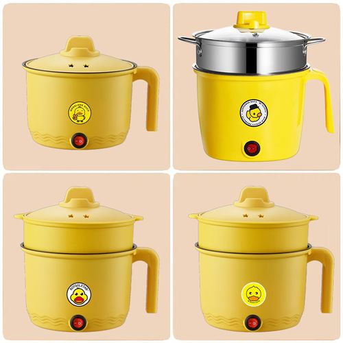 Double Layer Electric Steamer Pot for Fast Cooking and Food Warming